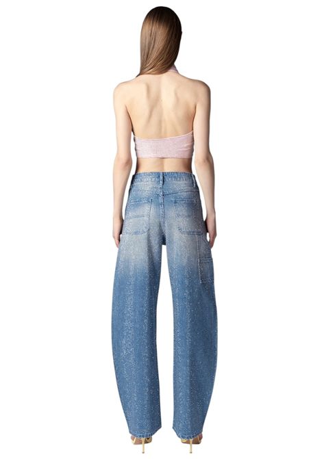 CHARON BLUE DENIM TWENTY FOURHAITCH | Trousers | A0107DEN62PBLU